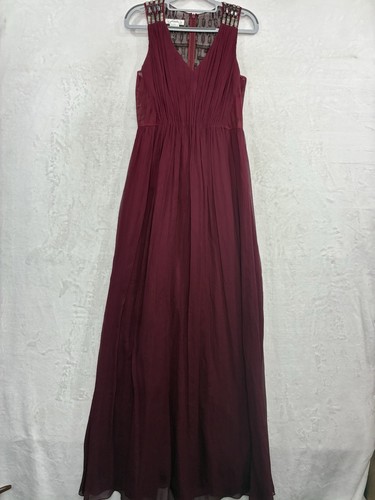 Abito phoebe seta bordeaux - phoebe,