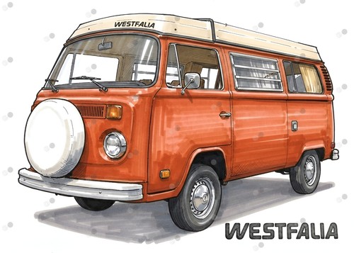 Volkswagen westfalia cuadro - volkswagen,