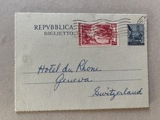 Q) Intero postale biglietto