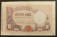100 LIRE 09/09/1922 BB BARBETTI MATRICE DECRETO REGNO VITTORIO EMANUELE III NC