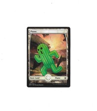 Plains Cactuar from FF MAGIC THE GATHERING MTG ARTWORK ALTERED FINAL FANTASY