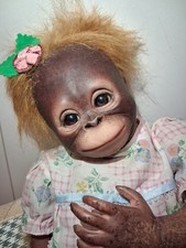 Monkey baby doll bambola - baby, ,
