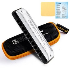 MAXWELL ST Blues Harmonica C Professional 10Holes MS030 Blues Harp Mouth Organ