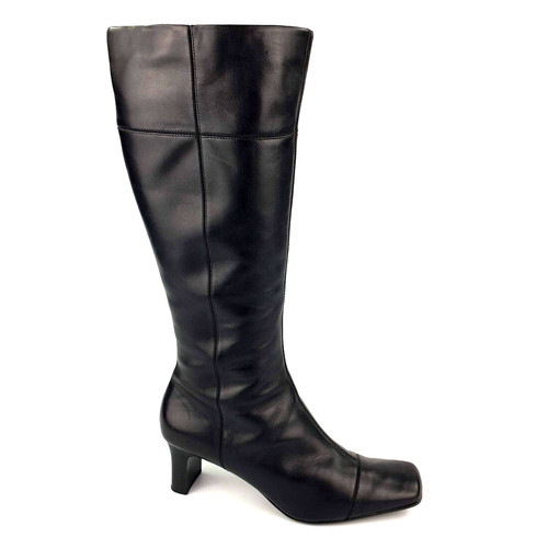 Clarks knee boots black - knee,