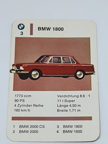 Bmw 1800 3 - bmw, scheda