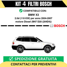 KIT BOSCH 4 Filtri tagliando