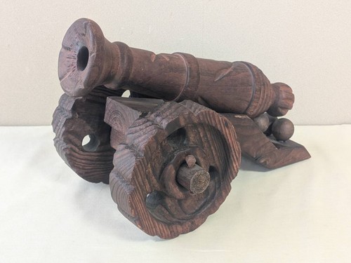 Cannone statuina legno made - cannone, in