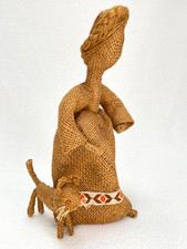 FIGURINA SCULTURA TELA DI IUTA