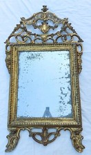 Meravigliosa grande Specchiera Specchio dorato Luxury antica Cimasa Cornice 