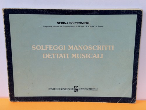 Solfeggi manoscritti dettati - solfeggi,