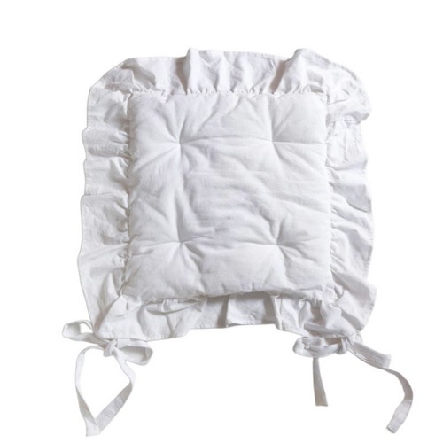Cuscino trapuntato con volant - con,