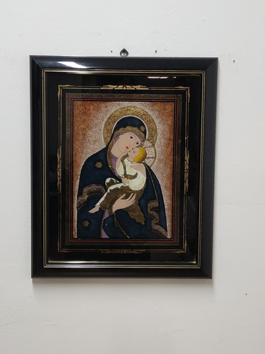 Quadro icona madonna con fondo - quadro,