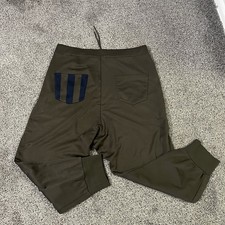 Y-3 Adidas Yohji Yamamoto Uomo Taglia XL Verde Oliva Joggers Pantaloni da Pista con Coulisse
