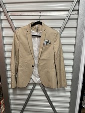 Zara Mens Crème Jacket 36