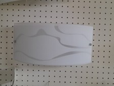 Applique Da Parete moderna in vetro bianco Decoro lampada plafoniera 1 luce 