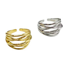 Anello donna fascia in acciaio