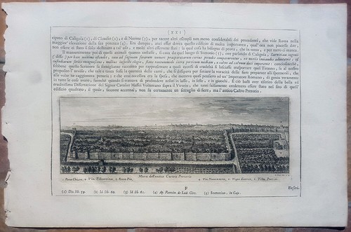 Stampa antica giuseppe vasi - antica,
