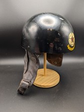 Mezzo casco nero Cromwell Noll Yorkshire vintage retrò classico budino bacino