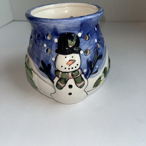 Pupazzo neve ceramica - neve,