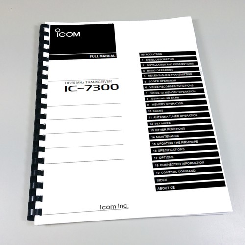 Icom 7300 manuale completo - icom,