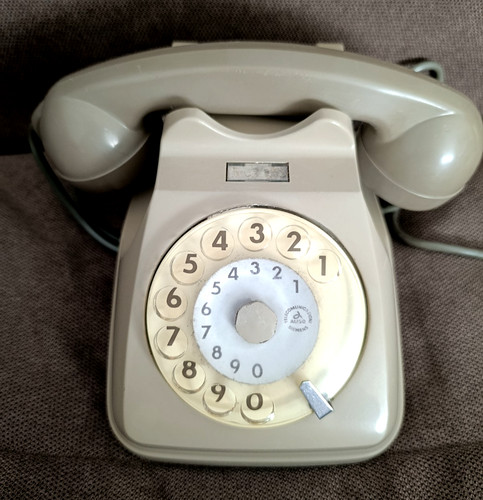 Vintage telefono fisso disco - fisso,