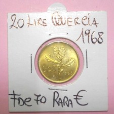 20 LIRE 1968 MOLTO RARA FDC