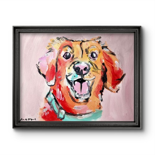 Quadro originale cane astratto