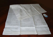 Asciugamani puro lino di Fiandra Jacquard con Orlo a giorno Vintage