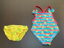 COSTUMI NEONATA 1 INTERO MIS. 0-6 MESI E 1 SLIP MIS. 3 MESI