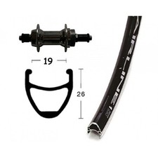 ruota posteriore completa 28 x