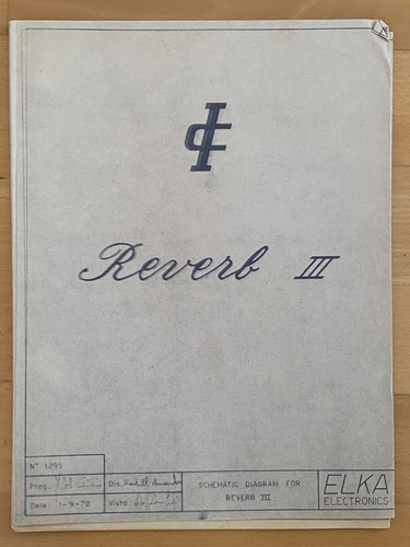 Elka reverb iii - elka, manual