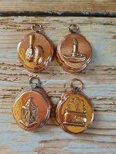 4 Formine Stampini In Rame  Differenti Decori Lanterna Candela Da Appendere