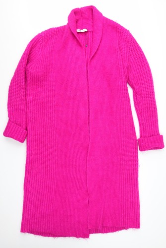 Cardigan lungo donna zara rosa - zara,
