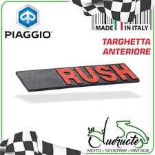 TARGHETTA SCRITTA BAULETTO ANTERIORE PORTAOGGETTI PER VESPA PK 50 XL RUSH V5X4T