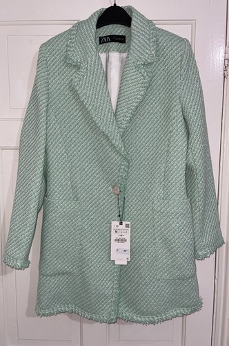 Cappotto zara verde bianco - verde,