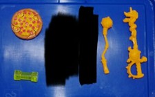 TMNT Teenage Mutant Ninja Turtles - Armi Spada Mazza Pizza Fiala weapons Arms 