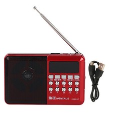 Radio FM à Piles Radio AM FM Portable Carte Mémoire Lecture MP3 Radio