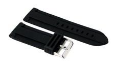 Cinturino in gomma nero per