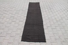 Kilim nero massiccio fatto a