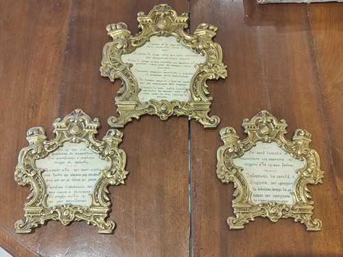 Trittico cantagloria ottone - cantagloria, in