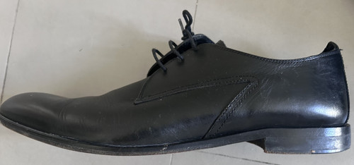 Derby pelle con suola in - pelle,