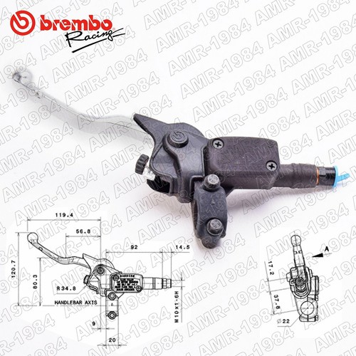 Pompa frizione brembo ps10 - frizione,