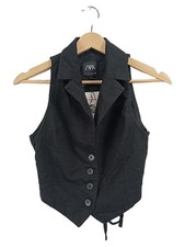 Zara Gilet da Abito Donna Nero