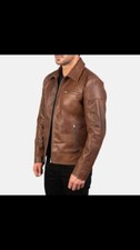 Leather Jacket Brown Color