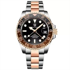 PAGANI DESIGN 1662 PD1662 GMT ORO OROLOGIO CASSA ACCIAIO 40 AUTOMATICO MECCANICO