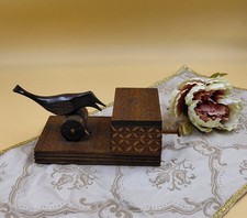 Raro dispenser per sigarette vintage in legno