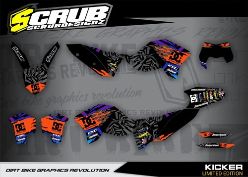 Adesivo ktm exc decoro 125 - exc,