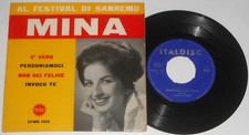 MINA AL FESTIVAL DI SANREMO EP 4 VERSIONI 1960