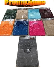 Set Tappeto Tappeti Bagno Tris Antiscivolo Doccia Tappetini antiscivolo offerta