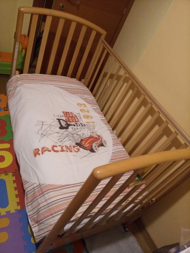 Lettino bambino pali legno - lettino,